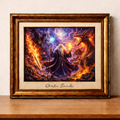 Wizard, dragon, and the burning sword